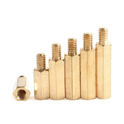 20/50Pcs M3 * L + 6mm Hex Messing Standoff Distanzschraube Pillar Computer-Motherboard weiblich Standoff Spacer M3, 22mm 20Pcs von Tactfulw