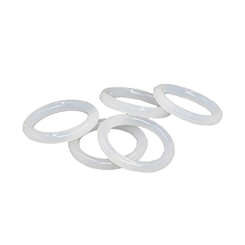 20pcs Weiß Silikon O-Ring-Dichtung Dichtung Stärke 5mm OD 45-70mm Gummidichtungen eingegossenes Kabel, 58x48x5mm von Tactfulw