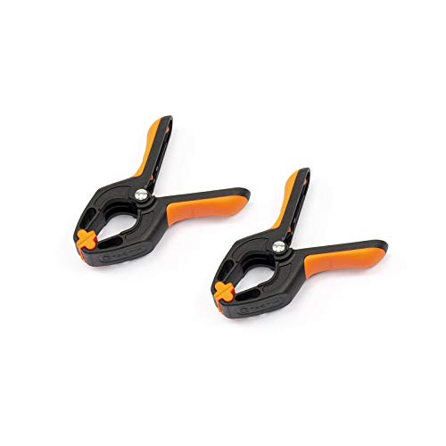 TACTIX Klemmzwingen 80 mm 2er Set Zwinge Federzwinge Einhandzwinge Leimzwinge von TACTIX