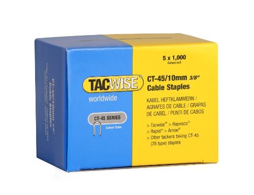 TACWISE 0352 Heftklammern Verzinkt CT-45/10mm (5.000 Stück), blau, 10 mm, 5000 von TACWISE