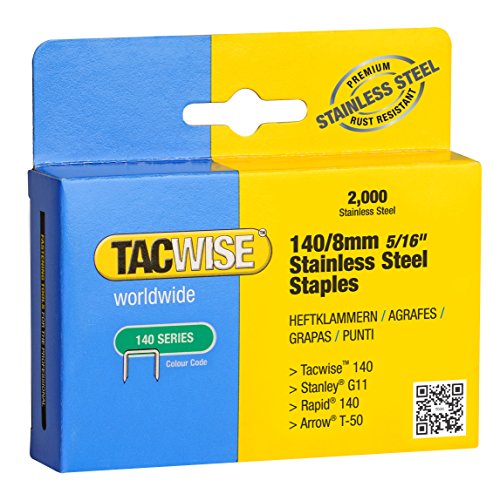Tacwise 1216 Edelstahlklammern 140/8mm (2.000 Stück), 16 inches von TACWISE
