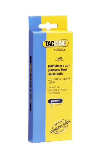 Tacwise 1097 Typ 16G / 38 mm Edelstahlnägel, Packung mit 1000 Stück von TACWISE