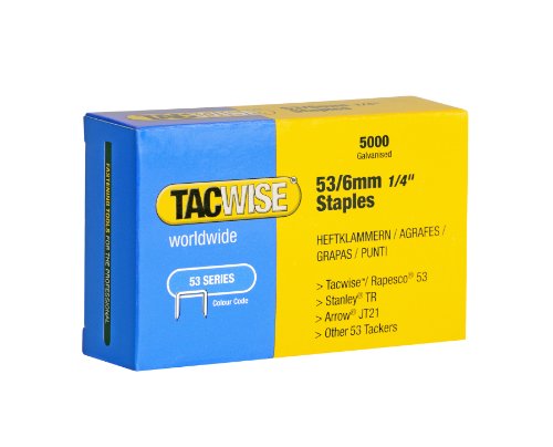 Tacwise 0331 Typ 53/6 mm Verzinkte Heftklammern, 5000 Stück von TACWISE