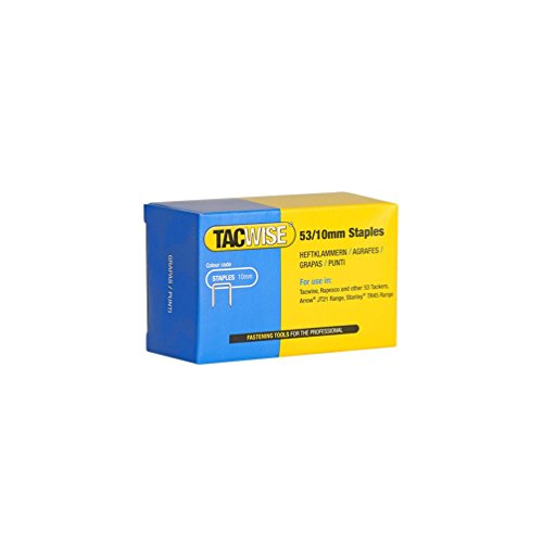 Tacwise 0431 Typ 53/10 mm Verzinkte Heftklammern, 5000 Stück Tacwise 0431 Typ 53/10 mm Verzinkte Heftklammern, 5000 Stück von TACWISE