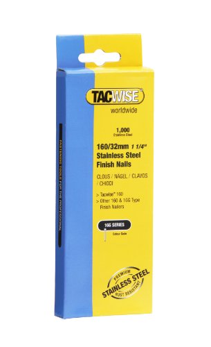 Tacwise 1096 Typ 16G / 32 mm Edelstahlnägel, Packung mit 1000 Stück von TACWISE