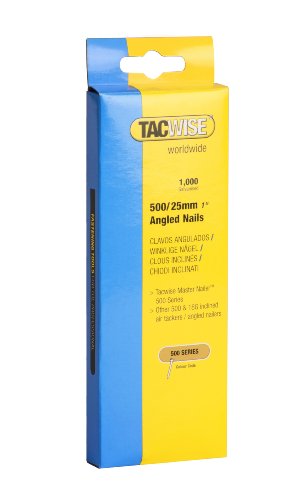 Tacwise 0480 Nägel Gewinkelt Verzinkt 500/25mm (1.000 Stück) von TACWISE
