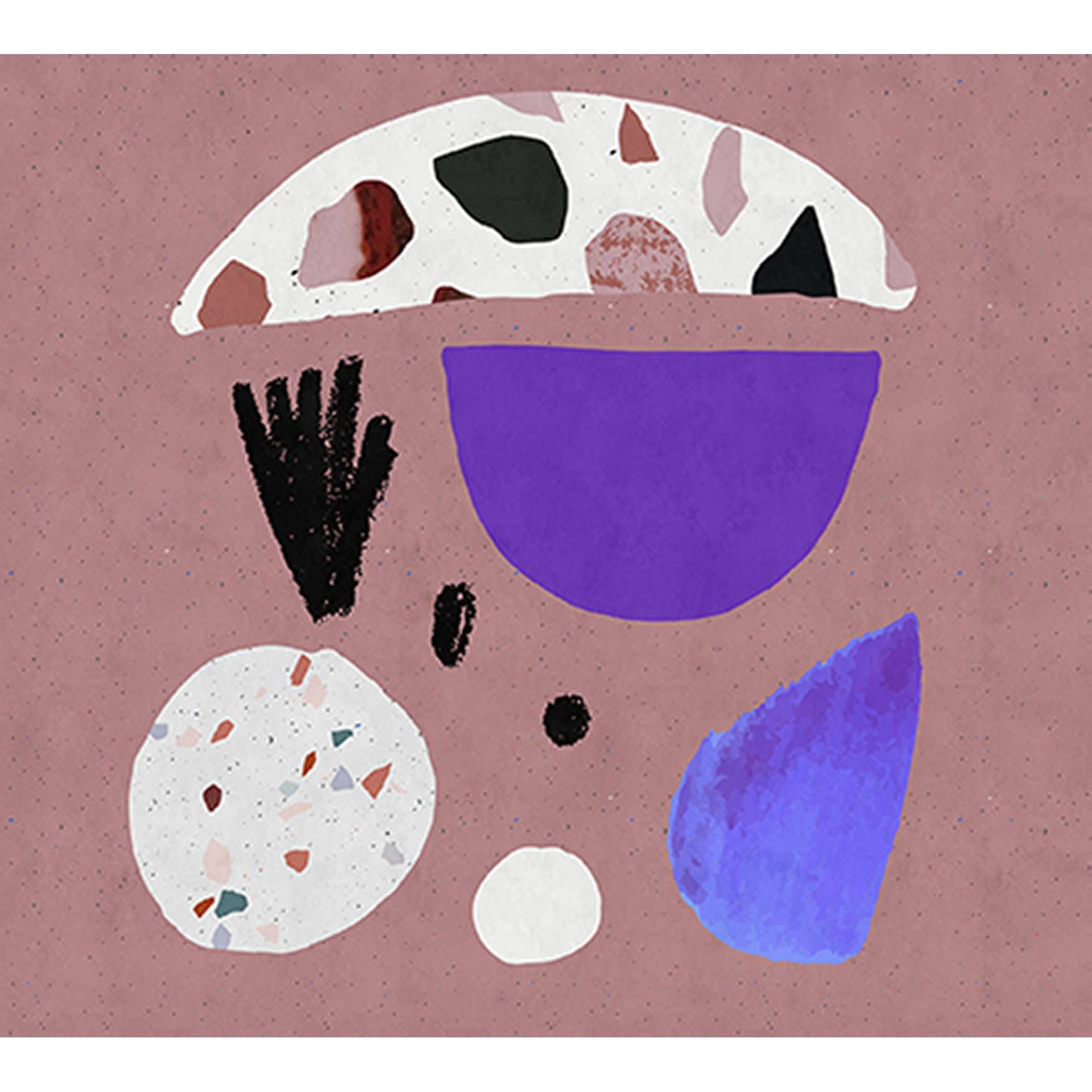 Fototapete Abstrakt M1-No.60954 | Digitaldruck | Rosa | Lila von Tadessi