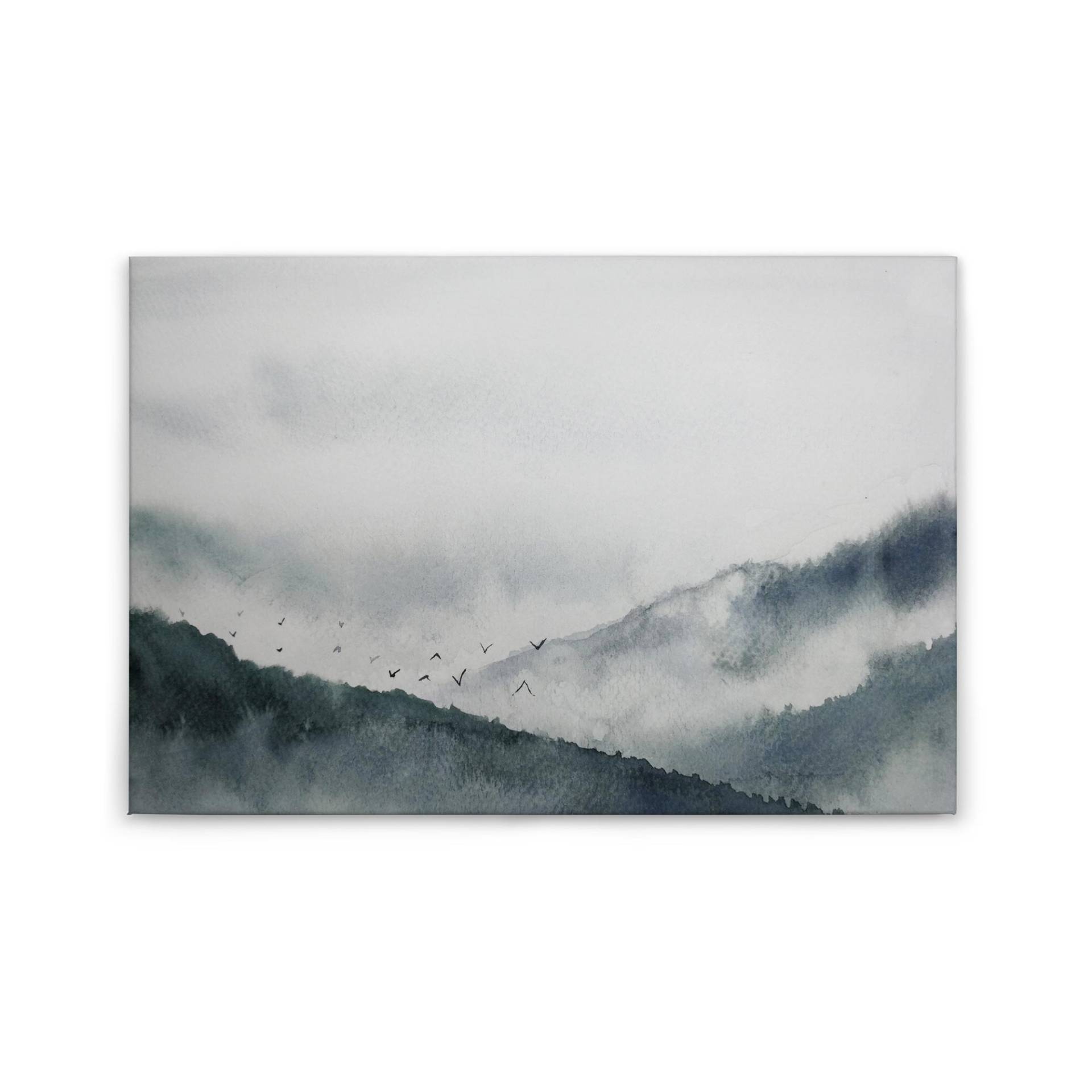 Leinwandbild Landschaften M1-No.50045 | Wandbild 60 x 90 cm | Wald Blau Grau Keilrahmen Leinwandbild Landschaften M1-No.50045 | Wandbild 60 x 90 cm | Wald Blau Grau Keilrahmen von Tadessi