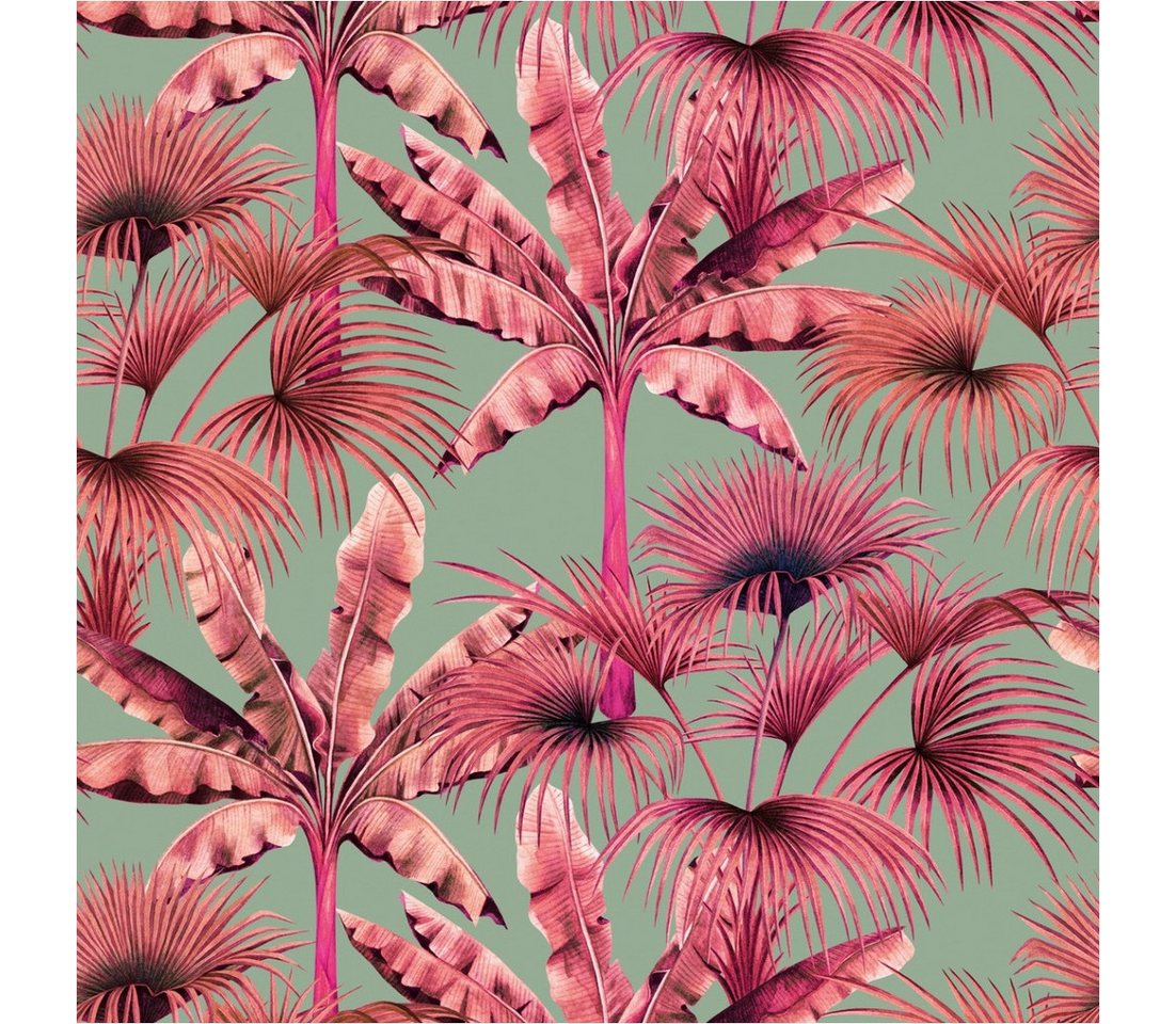 Tadessi Fototapete TADESSI Dschungel M1-No.11591 Tapete Pflanzen Blau Pink von Tadessi