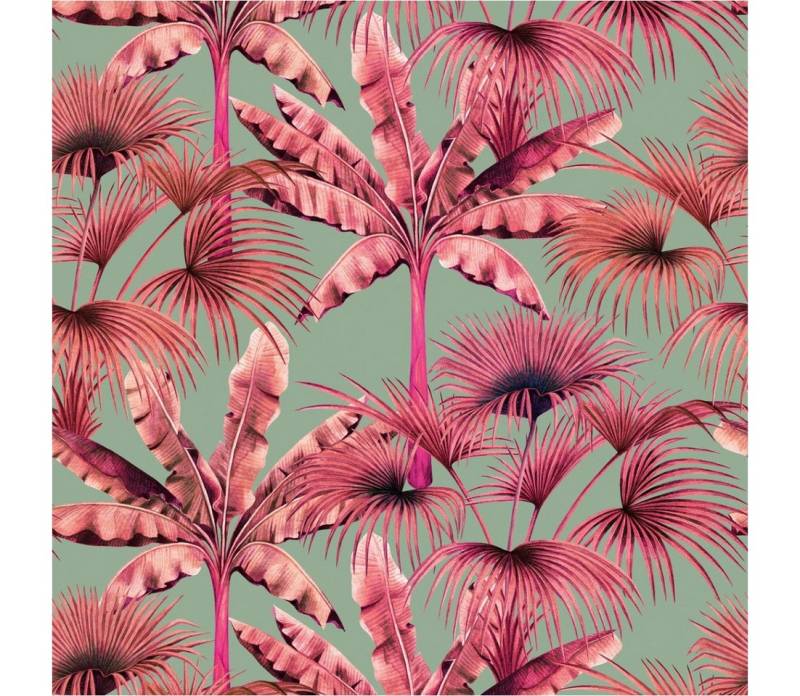 Tadessi Fototapete TADESSI Dschungel M1-No.11591 Tapete Pflanzen Blau Pink von Tadessi