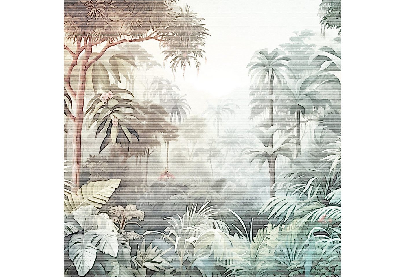 Tadessi Fototapete TADESSI Dschungel M1-No.11781 Tapete Pflanzen Bunt Braun Blätter von Tadessi