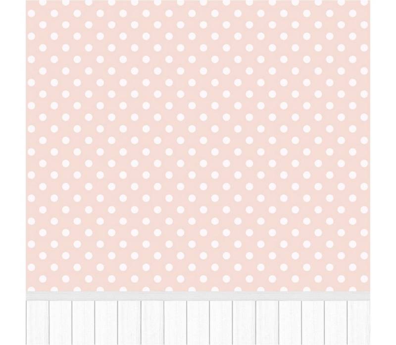Tadessi Fototapete TADESSI Wandpaneele M1-No.11690 Tapete Punkte Grau Rosa Kinderzimmer von Tadessi
