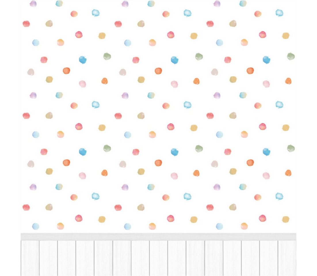 Tadessi Fototapete TADESSI Wandpaneele M1-No.11698 Tapete Punkte Grau Bunt Kinderzimmer Tadessi Fototapete TADESSI Wandpaneele M1-No.11698 Tapete Punkte Grau Bunt Kinderzimmer von Tadessi