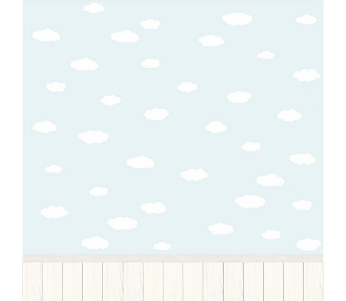 Tadessi Fototapete TADESSI Wandpaneele M1-No.11700 Tapete Wolken Creme Blau Kinderzimmer Tadessi Fototapete TADESSI Wandpaneele M1-No.11700 Tapete Wolken Creme Blau Kinderzimmer von Tadessi