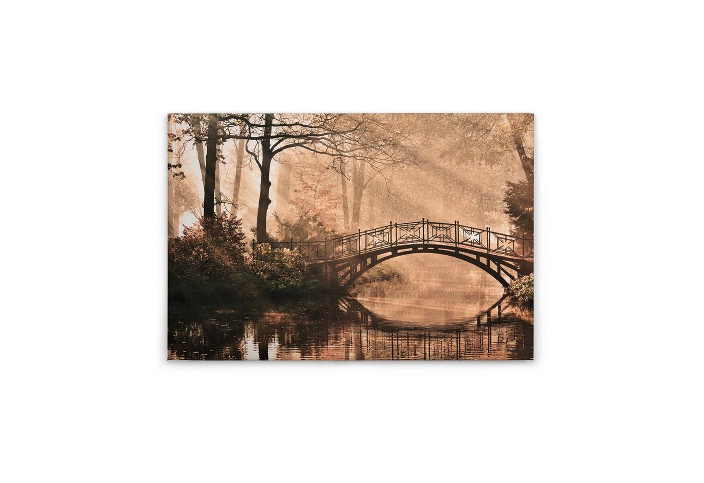 Tadessi Leinwandbild Bäume 60 x 90 cm Wald Park Deko Keilrahmen M1-No.50050 von Tadessi