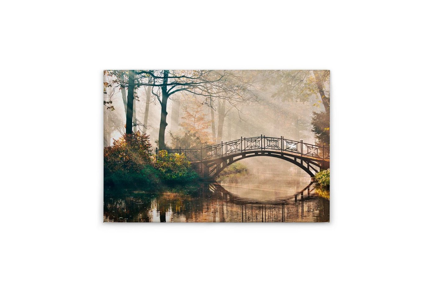 Tadessi Leinwandbild Bäume 60 x 90 cm Wald Park Deko Keilrahmen M1-No.50049 von Tadessi