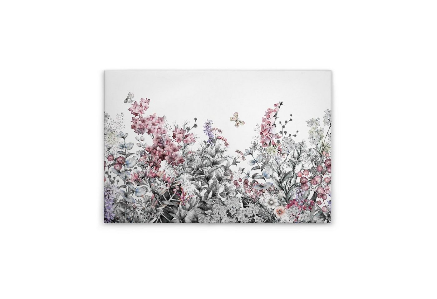 Tadessi Leinwandbild Blumen 60 x 90 cm Lein Gemalt Deko M1-No.50009 von Tadessi