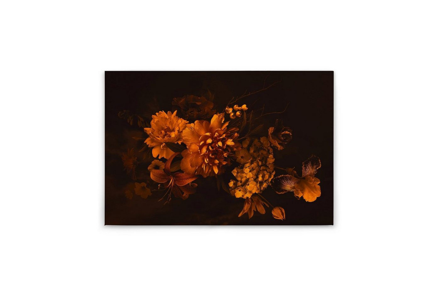Tadessi Leinwandbild Blumen 60 x 90 cm Schwarz Lein Wandgemälde M1-No.50004 von Tadessi