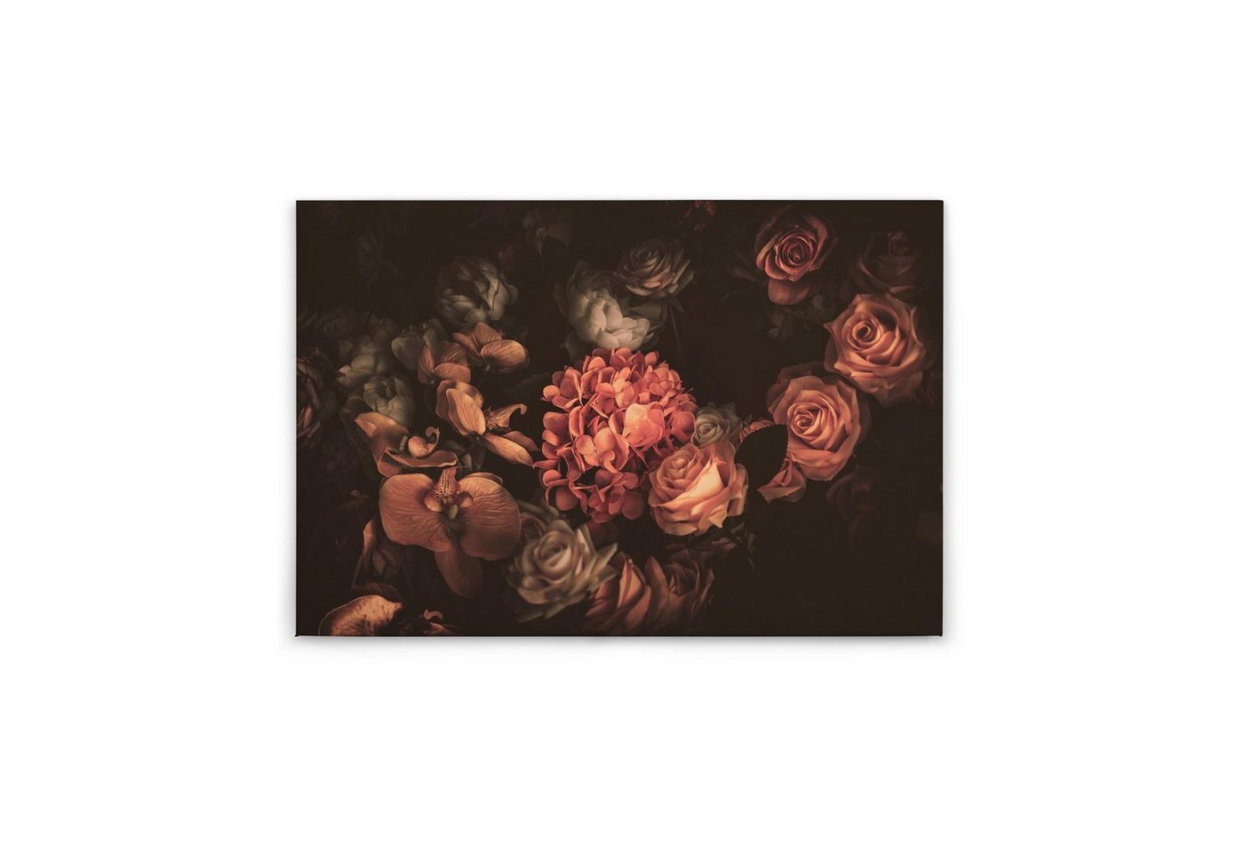 Tadessi Leinwandbild Blumen 60 x 90 cm Schwarz Lein Wandgemälde M1-No.50002 von Tadessi