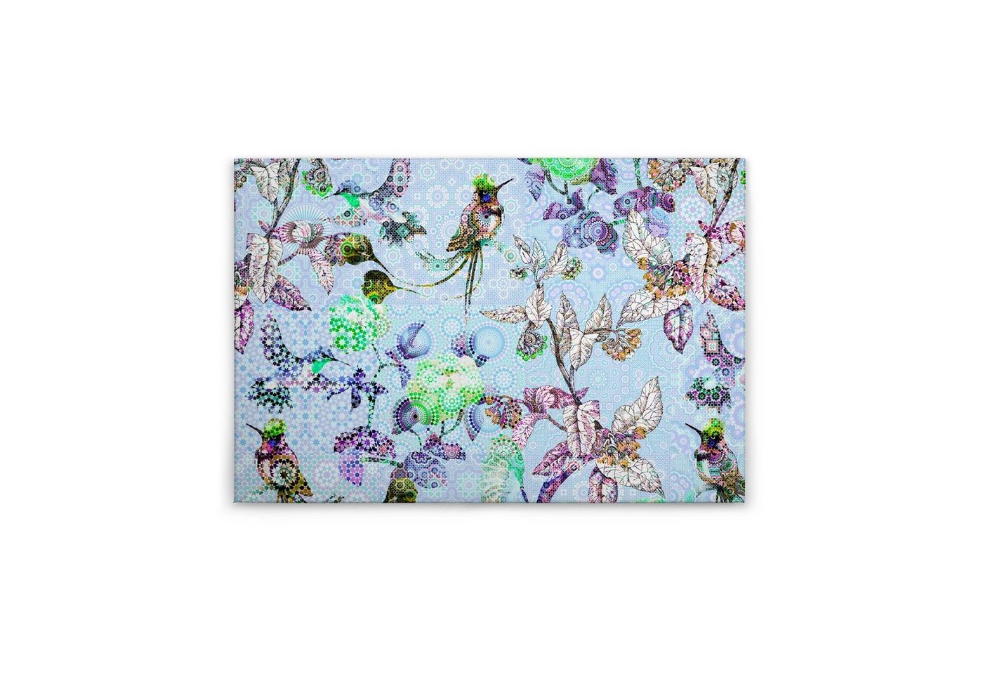 Tadessi Leinwandbild Blumen 60 x 90 cm Vögel Tiere Deko M1-No.50096 von Tadessi