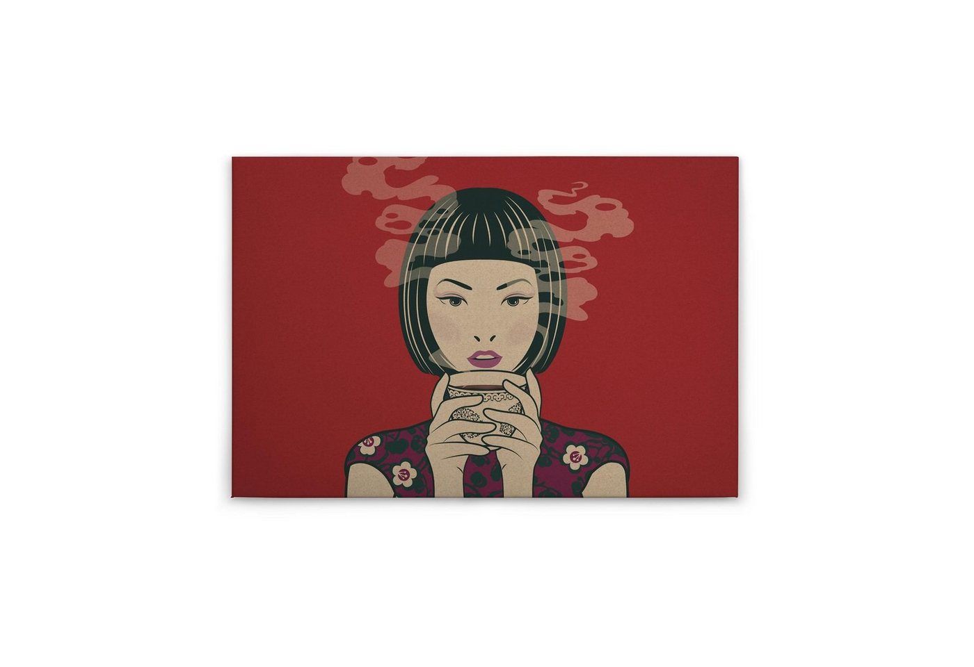 Tadessi Leinwandbild Japanisch 60 x 90 cm Frau Asiatisch M1-No.50210 von Tadessi