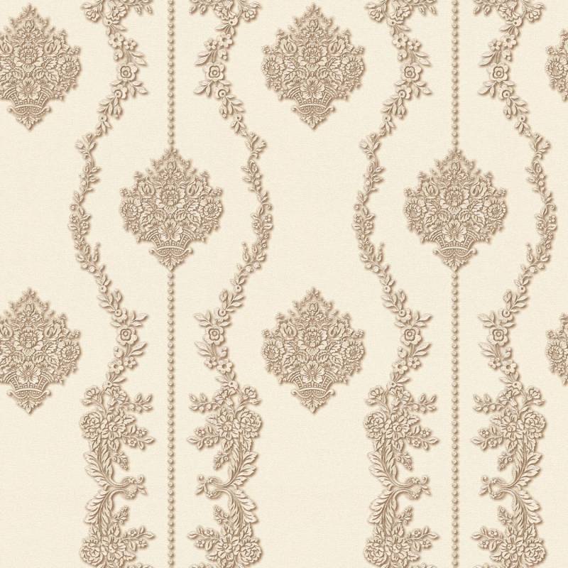 Tadessi Tapete Barock Alessia M1 No 2514 Vliestapete Bronze Braun Ornament Klassik Barocktapete von Tadessi