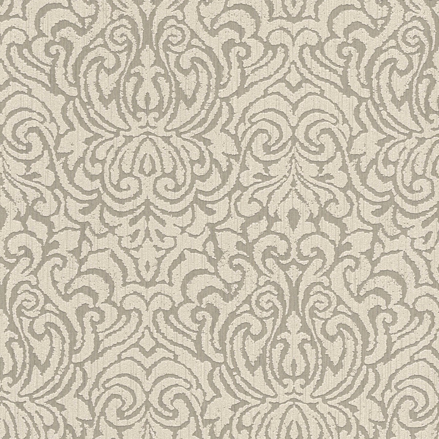 Tadessi Tapete Barock Alessia M1 No 3841 Vliestapete Beige Braun Barocktapete Ornament von Tadessi