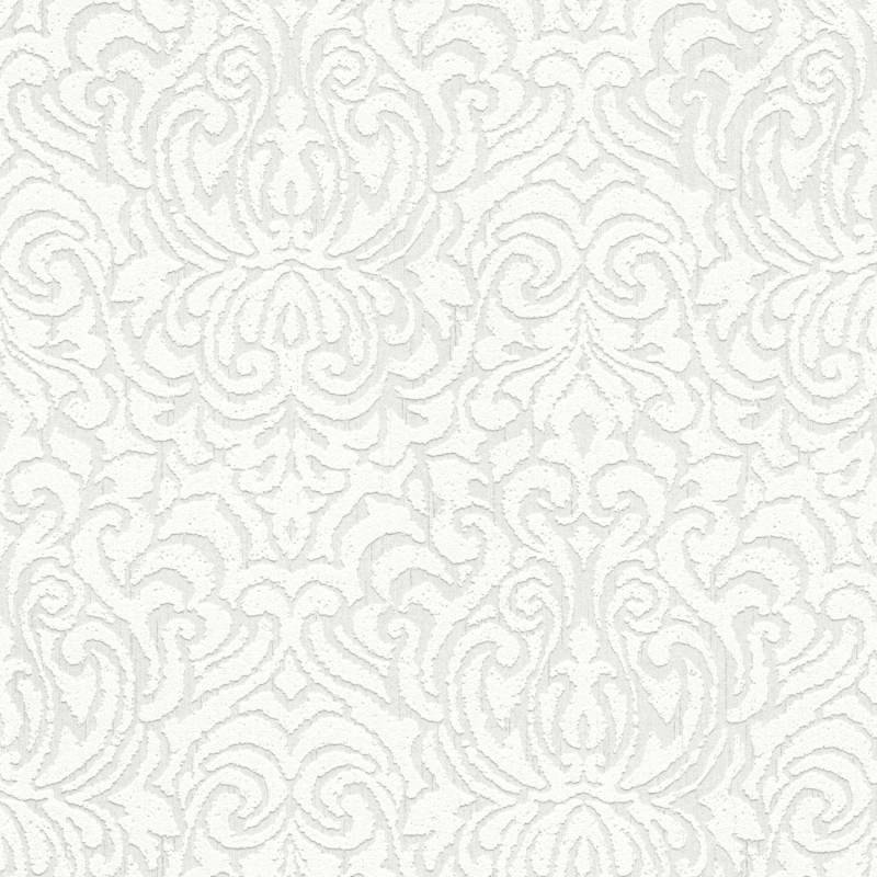 Tadessi Tapete Barock Alessia M1 No 3842 Vliestapete Weiß Ornamente Barocktapete Klassik von Tadessi