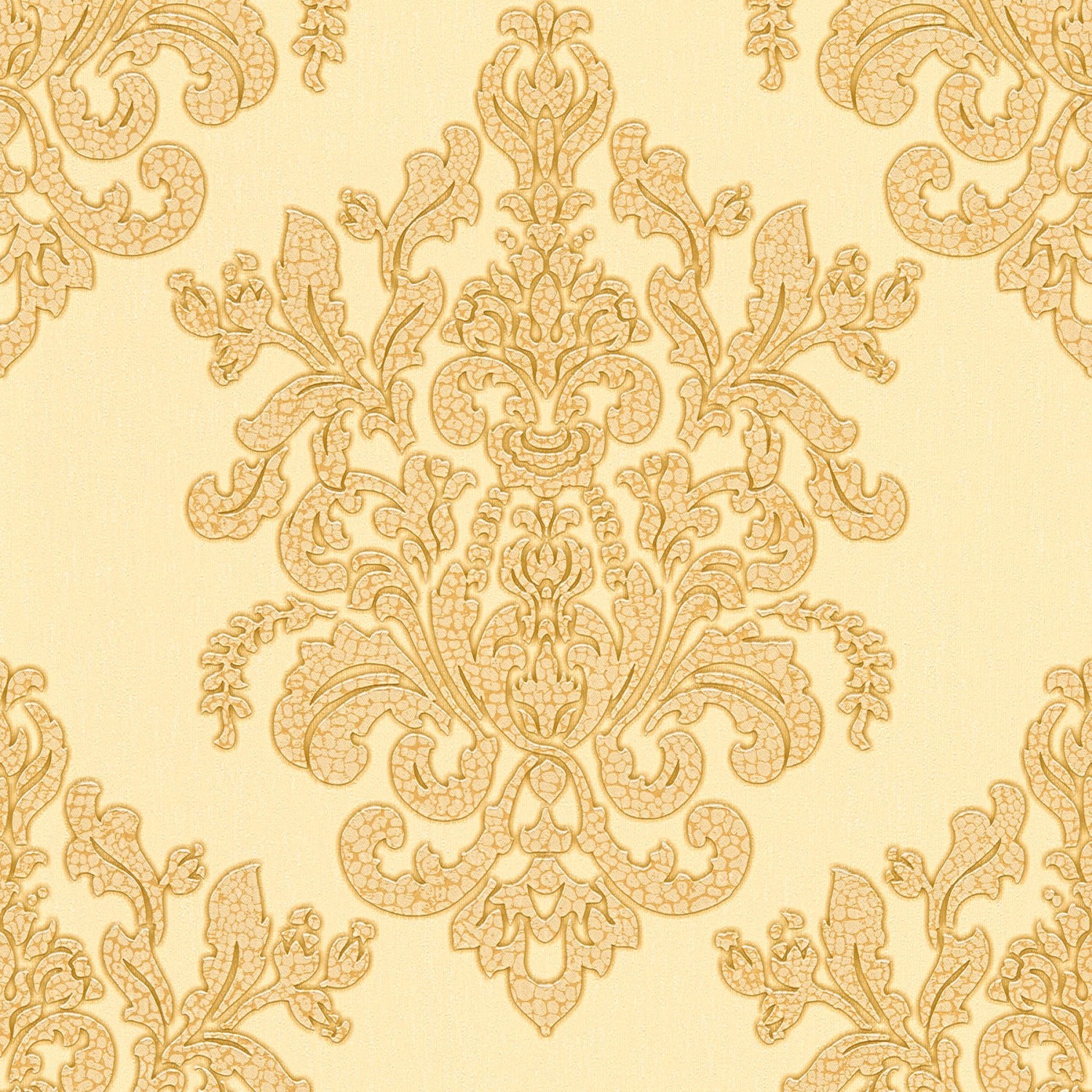 Tadessi Tapete Barock Raffaele M1 No 2456 Vliestapete Gold Gelb Ornament Barocktapete von Tadessi