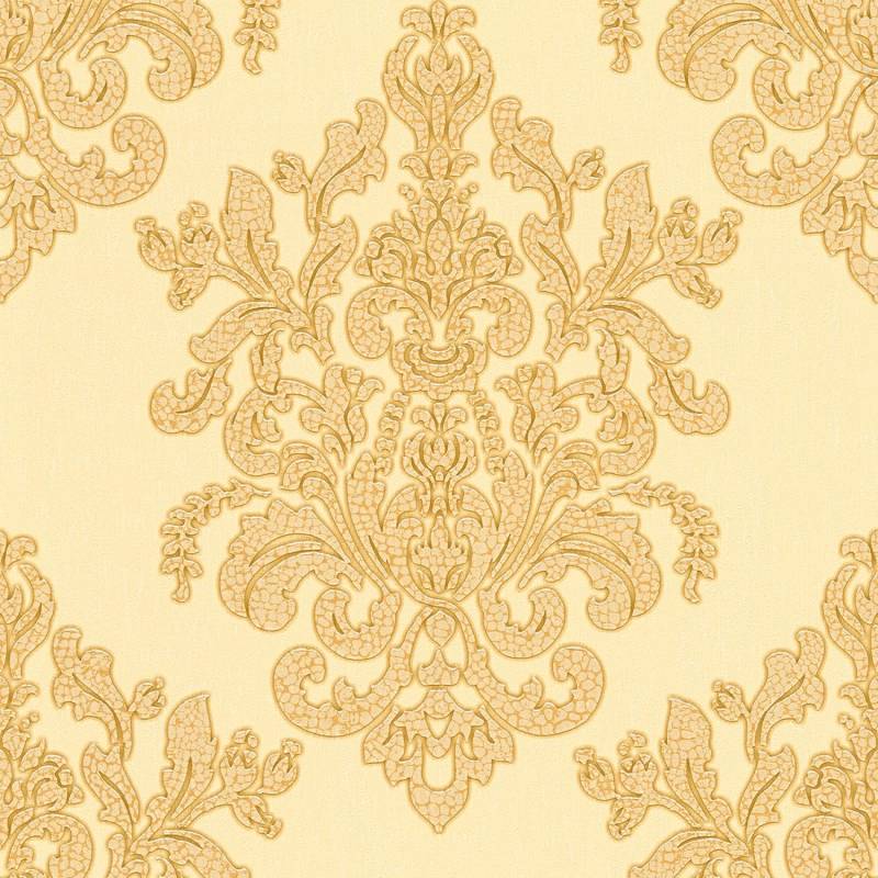 Tadessi Tapete Barock Raffaele M1 No 2456 Vliestapete Gold Gelb Ornament Barocktapete von Tadessi
