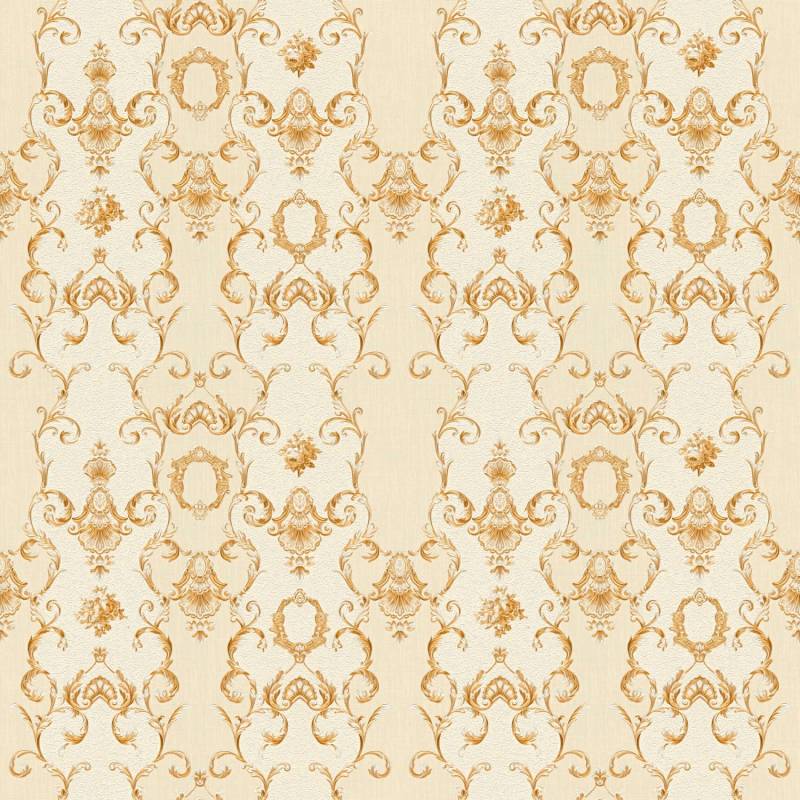 Tadessi Tapete Barock Raffaele M1 No 2489 Vliestapete Gold Creme Ornament Barocktapete von Tadessi