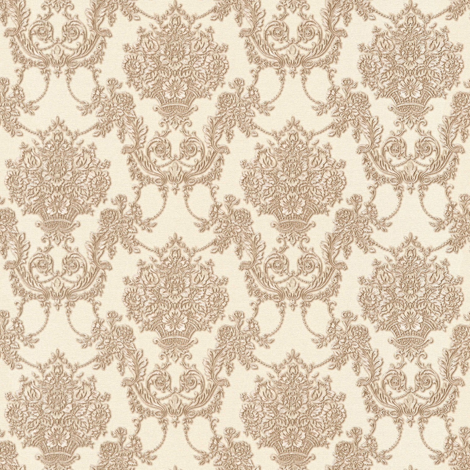 Tadessi Tapete Barock Raffaele M1 No 2508 Vliestapete Bronze Braun Ornament Klassik Barocktapete von Tadessi