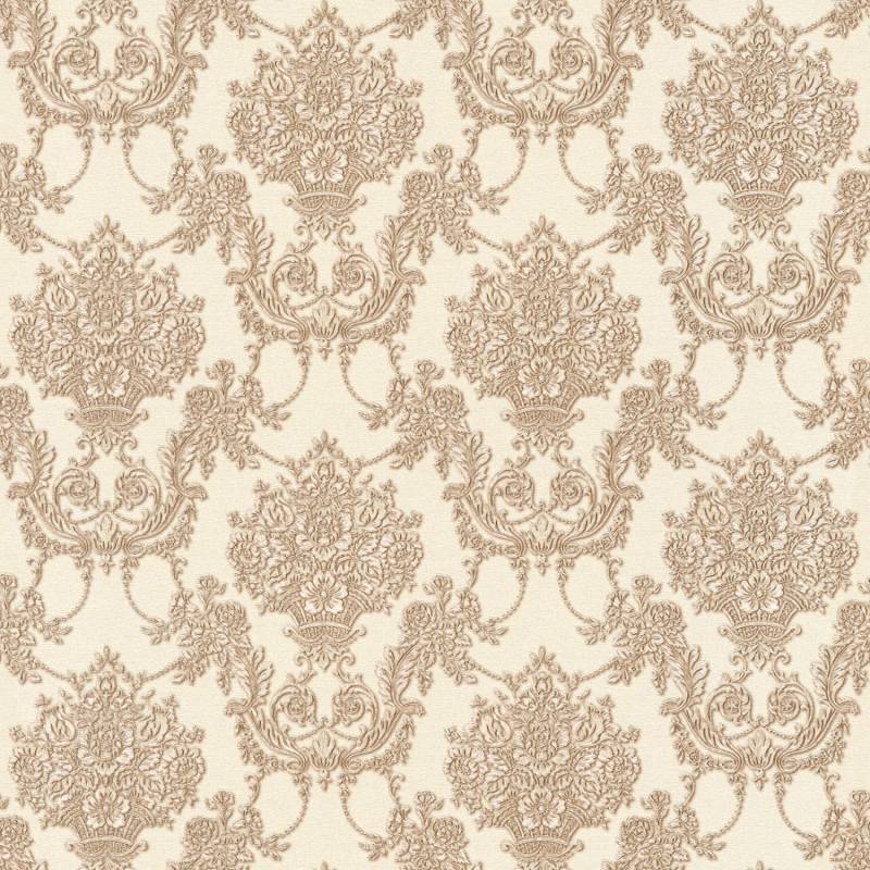 Tadessi Tapete Barock Raffaele M1 No 2508 Vliestapete Bronze Braun Ornament Klassik Barocktapete von Tadessi