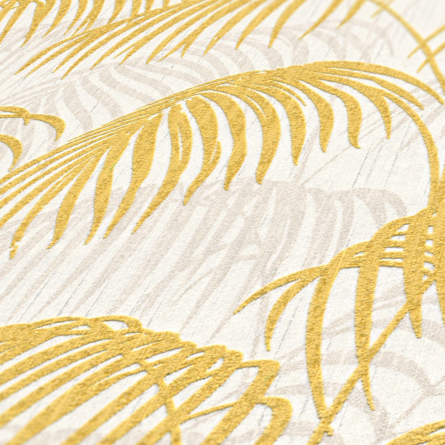 Tadessi Tapete Dschungel Matilde M1 No 3871 Vliestapete Gold Dschungeltapete Botanisch von Tadessi