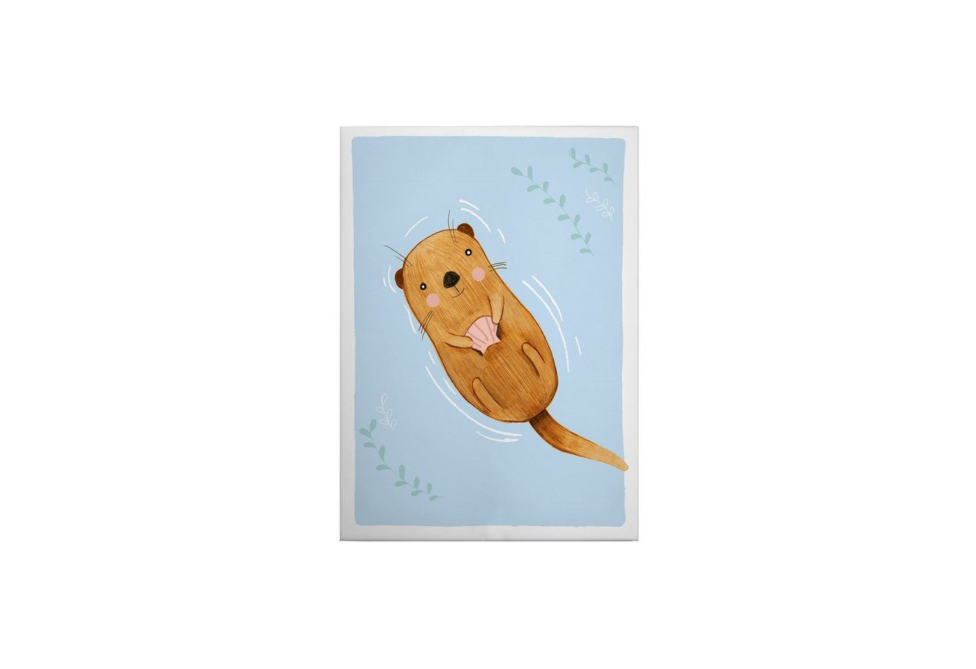 Tadessi Leinwandbild Kinder 70 x 50 cm Tiere Otter Deko M1-No.50433 von Tadessi