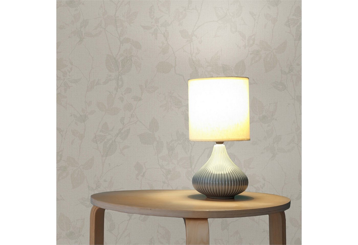 Tadessi Vliestapete Tapete Blumen Juliano M1-No.1526, Vliestapete, Beige, Grau, Natur von Tadessi