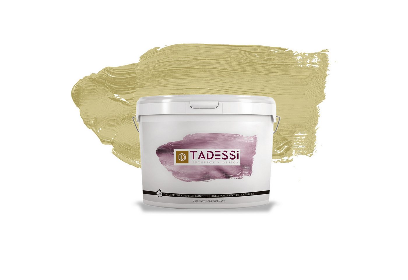 Tadessi Wandfarbe TADESSI Color Vista - Wandfarbe Grün - Sandgrün - Matte Innenfarbe - von Tadessi