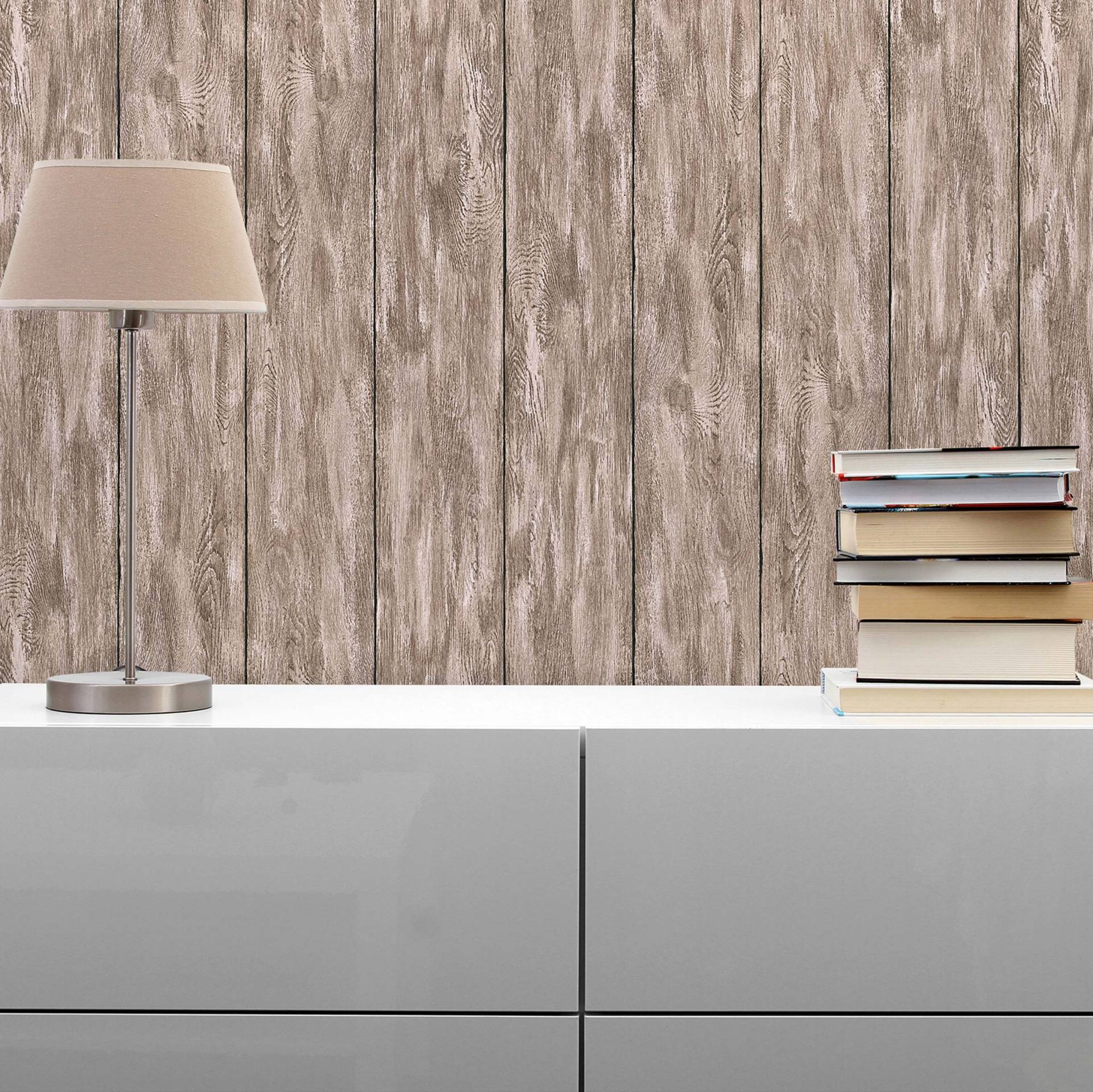 Tapete Holzoptik Alessandro M1-No.1632 | Vliestapete | Braun | Beige | Holzbalken von Tadessi