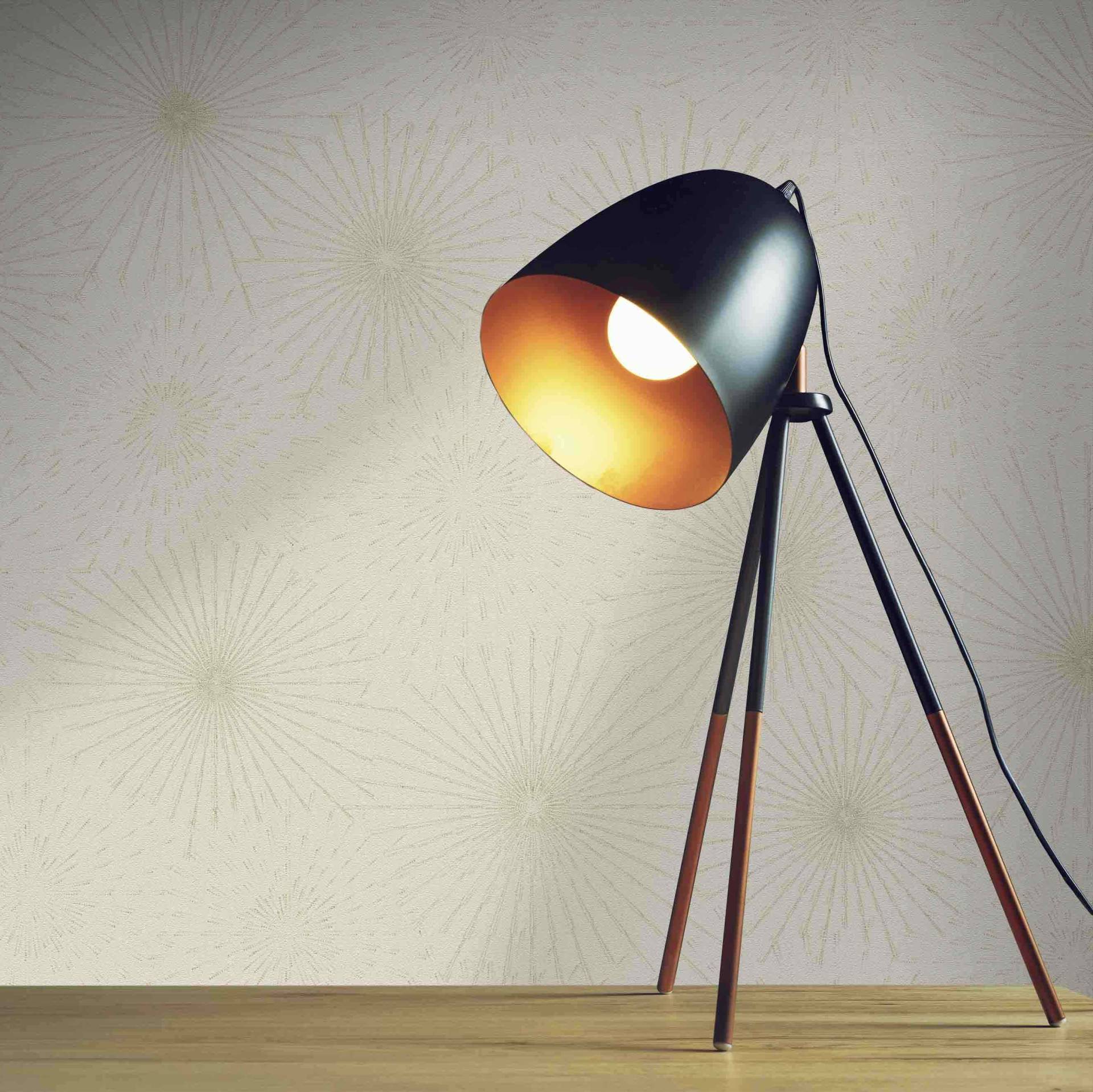 Tapete Meo Grafik M1-No.4015 | Vlies | Creme | Gold | Modern | Tadessi | 10.05 x 0.53 m von Tadessi