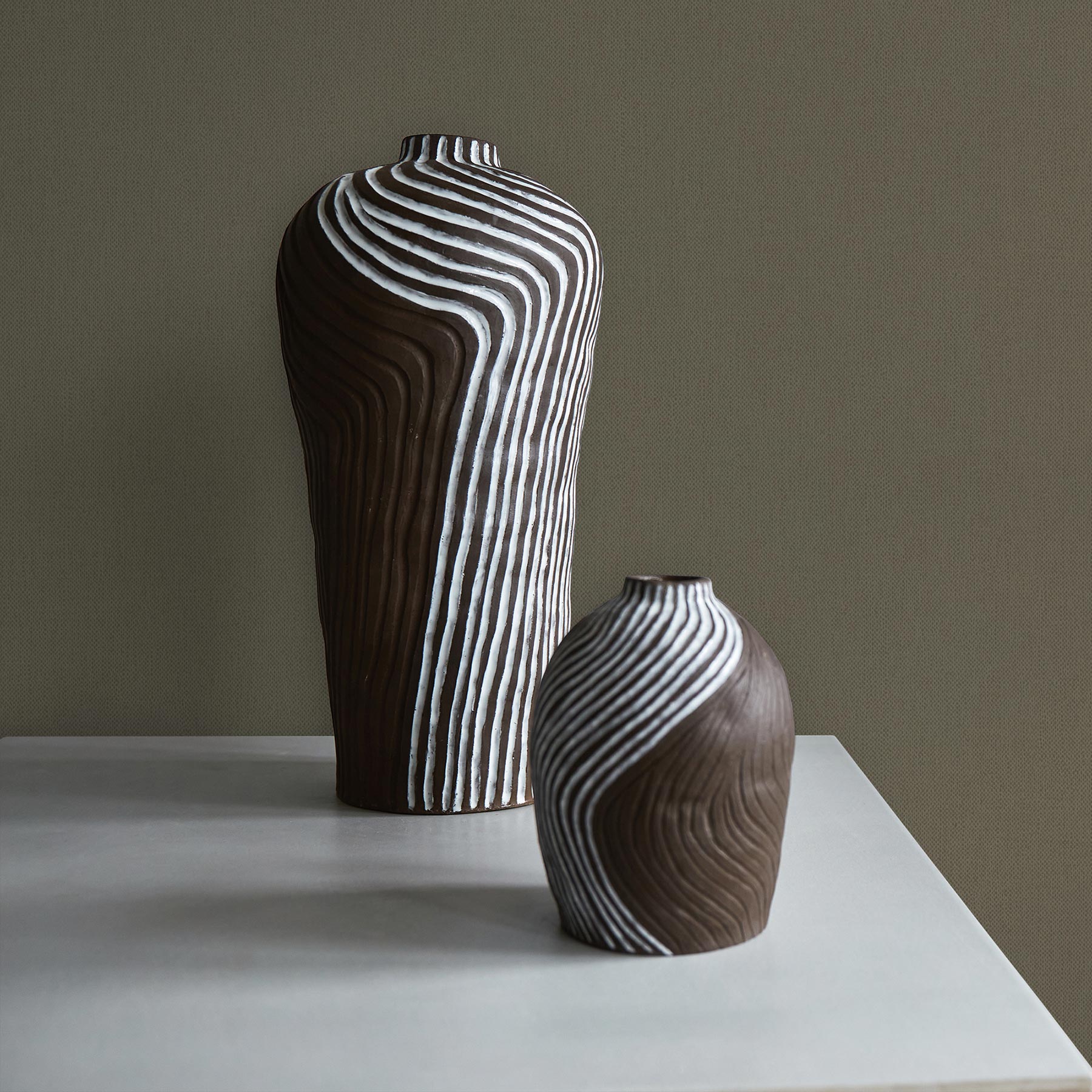 Tapete Uni M1-No.3245 | Vliestapete | Braun | Tapete Einfarbig | Unitapete von Tadessi