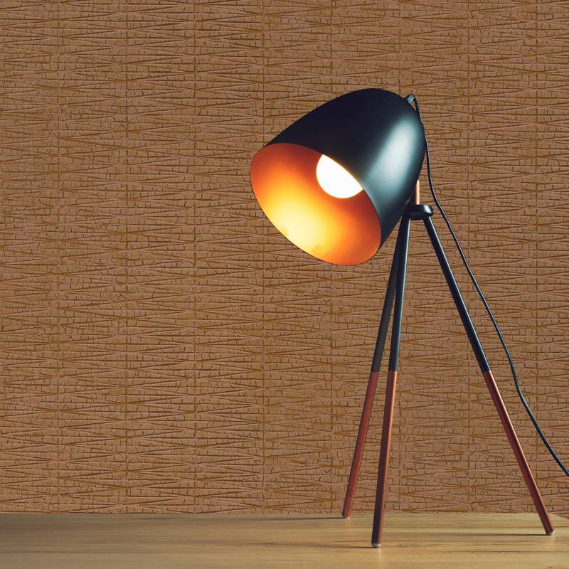 Tapete Vintage M1-No.1709 | Vliestapete | Metallic | Orange | Struktur | Geometrisch von Tadessi