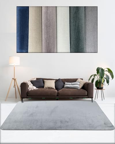 Tadi & Imperio1979 Afombra Glatt, klein, für den Eingangsbereich, silberfarben von VO design