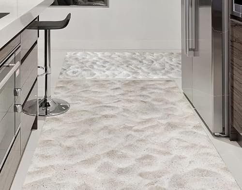 Tadi & Imperio1979 PVC-Vinyl-Teppich im Digital-Sand-Design, für Wohnzimmer, Küche, Wohnzimmer, Eingangsbereich, Badezimmer oder Schlafzimmer mit PVC-Unterseite, rutschfest und leicht waschbar. von Tadi & Imperio1979
