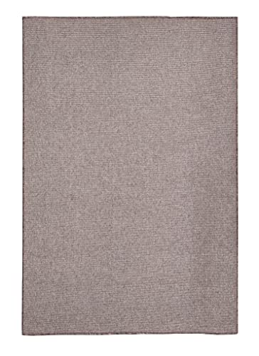 Teppich für den Innen- und Außenbereich, glatt, ohne Flor, Taupe, Teppich, Schlafzimmer, Terrasse, Langer Flur, Teppich für Wohnzimmer, Eingangsbereich, Teppich, 100 x 150 cm von Tadi & Imperio1979