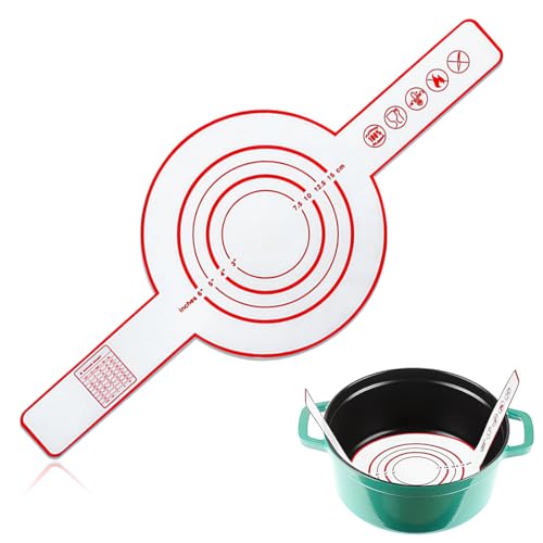 Silikon-Backmatte für Dutch Oven Antihaft & Leicht zu reinigen Wiederverwendbare Silikon Brotbackmatte Wiederverwendbar Brot Backen Zubehör für Teig,Macarons,Kekse von Tadipri