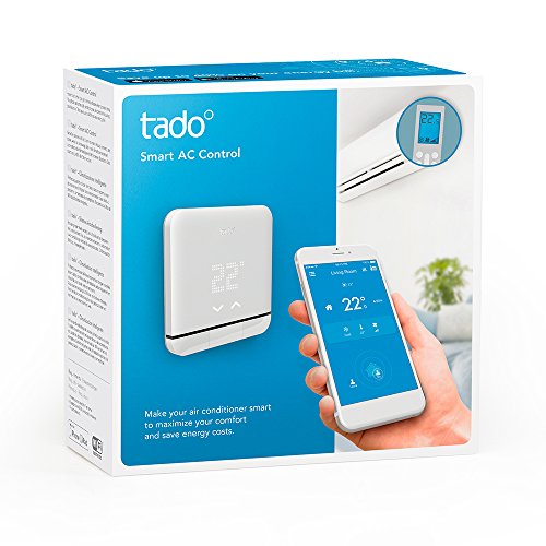 Starter Kit - Wireless Smart Thermostat V3+ inkl. Programmierer mit Heißwassersteuerung, funktioniert mit Alexa, Siri und Google Assistant - Verbesserte Version: einfachere Installation von Tado