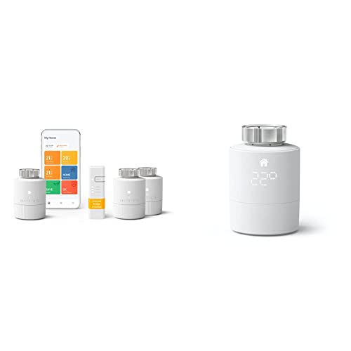 tado° BASIC smartes Heizkörperthermostat – Wifi Starter Kit V3+, inkl. 3 x Thermostat für Heizung – digitale Heizungssteuerung per App – einfache Installation & ° smartes Heizkörperthermostat von Tado