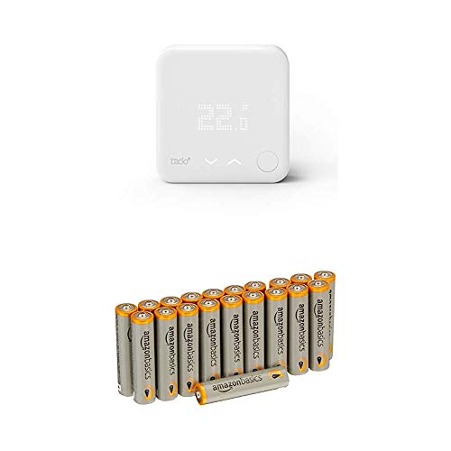 tado° Smartes Thermostat (Zusatzprodukt) - intelligente Heizungssteuerung per Smartphone mit Amazon Basics Batterien von Tado