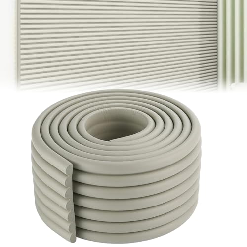 Anti -Kollisionswandpolsterung, 12 x 79 Zoll wasserdichtes 3D -Wandpaneele, weiche Hochdichte -Schale und Stabstapete für Schlafzimmer, Tatami, Kinderzimmer, Grau von Tadoiooy