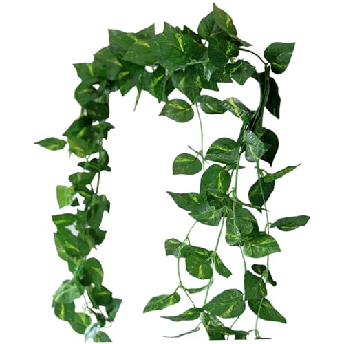 Grüne Girlande 4pcs 98 Zoll künstliche und realistische Epipremnum Aureum Blattgirland Grüne Girlande 4pcs 98 Zoll künstliche und realistische Epipremnum Aureum Blattgirland von Tadoiooy
